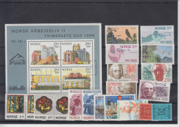 Norway 1986 - Full Year MNH ** - Années Complètes