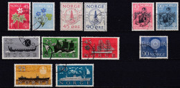 NO071 – NORVEGE - NORWAY – 1960 – FULL YEAR SET – Y&T # 396/407 USED 50 € - Used Stamps