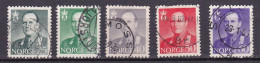 NO074B– NORVEGE - NORWAY – 1962 – King OLAV V – Y&T # 428/32 USED 4 € - Oblitérés