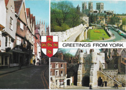 SCENES FROM YORK, YORKSHIRE, ENGLAND. USED POSTCARD   Wt3 - York