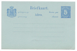 Ned. Indië 1890-97 Postkaart G10 Kw 1.5 EUR (SN 1876) - Niederländisch-Indien