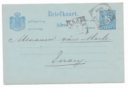 Ned. Indië 1890-97 Postkaart G10 Kw 1 EUR (SN 1879) - Niederländisch-Indien