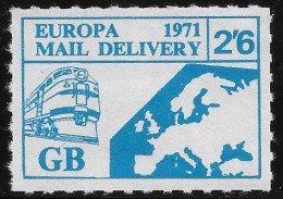 1971 Great Britain British Postal Strike 1971  ** MNH ** Europa Mail Delivery GB - Emissions Locales