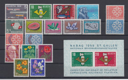 Svizzera Nuovi:  Annata 1959 Completa  - Collections