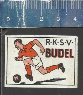 R.K.S.V. BUDEL  (FOOTBALL PLAYER SOCCER VOETBAL) Weerter Dutch Matchbox Label THE NETHERLANDS - Boites D'allumettes - Etiquettes