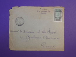 BQ0 NIGER  BELLE LETTRE  ENV. 1935 PETIT BUREAU ZINDER  A PARIS  FRANCE++ AFFRANCH.  INTERESSANT - Cartas & Documentos