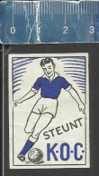 STEUNT K.O.C.  (FOOTBALL PLAYER SOCCER VOETBAL) Weerter Dutch Matchbox Label THE NETHERLANDS - Boites D'allumettes - Etiquettes