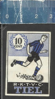 R.K.T.V.C. TIEL  (FOOTBALL PLAYER SOCCER VOETBAL) Weerter Dutch Matchbox Label THE NETHERLANDS - Boites D'allumettes - Etiquettes