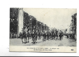 CPA FETES DE LA VICTOIRE  A PARIS  14JUILLET 1919!  LES MARECHAUX JOFFRE ET FOCH - Collections & Lots