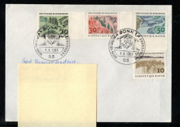 Bund 1969: Mi.-Nr. 591 - 594:  FDC   Naturschutzjahr       (F001) - 1961-1970