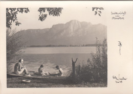 E1468) Sommeridyll Am MONDSEE - FOTO WENTER - Frau U. Kinder Am Ufer - Mondsee