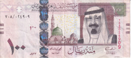 BILLETE DE ARABIA SAUDITA DE 100 RIYAL DEL AÑO 2012   (BANKNOTE) - Arabie Saoudite