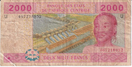 BILLETE DE CAMERUN DE 2000 FRANCS DEL AÑO 2002 (BANKNOTE) - Camerún