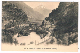 CH-8273  SAINT MAURICE : Pont Et Chateau - Saint-Maurice