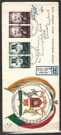 AFRIQUE DU SUD. N°215-6 De 1955 Sur Enveloppe 1er Jour Ayant Circulé. Armoiries De Pretoria. - Covers