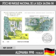 D0157# Alemania 1998 [FDC] Parque Nacional De La Suiza Sajona (N) - 1991-2000