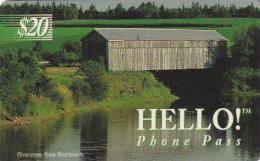 CANADA - Riverview, New Brunswick, Hello Prepaid Card $20, 02/95, Used - Canada