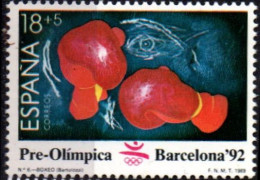 Spain 1989 Boxing Gloves, Olympic Games 1 Value MNH - Pugilato