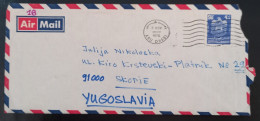 #45    UAE Abu Dhabi  Air Mail Cover Sent To Yugoslavia - 1976 - Abu Dhabi