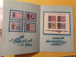 1971 Hungary Budapest Stamp Exhibition Belyegkiallitas Special Folder + Sheet Mi 2446, 2684 - 2687 Block 83A - Lettres & Documents
