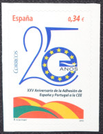 España Spain 2010  Adhesión España Y Portugal A La C.E.E.  Mi 4516 Yv 4221 Edi 4574  Nuevo New MNH ** - Comunità Europea