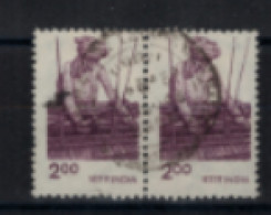 Inde - "Agriculture Et Développement Rural : Tissage Manuel" - Paire Oblitérée N° 630 De 1980 - Used Stamps