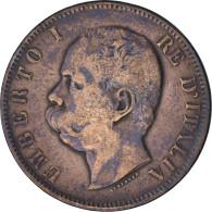 Monnaie, Italie, Umberto I, 10 Centesimi, 1893, Rome, TTB, Cuivre, KM:27.2 - 1878-1900 : Umberto I.