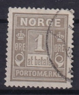 NORWAY 1889-1914 - Canceled - Sc# J1 - Postage Due - Oblitérés