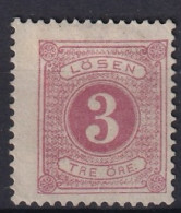 SWEDEN 1877 - MLH - Sc# J13 - Postage Due - Taxe