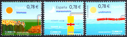 España Spain 2010 Energías Renovables Mi 4525/27 Yv 4230 Edi 4584/86  Nuevo New MNH ** - Autres & Non Classés