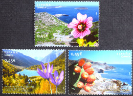 España Spain 2010  Espacios Naturales  Flora  Mi 4541/43  Yv 4246/48  Edi 4595/97  Nuevo New MNH ** - Natur