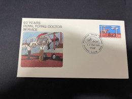 1-1-2024 (4 W 3) Australia FDC - 50 Years Of Royal Flying Doctor Service (1978) - FDC