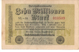 Allemagne/Billet De Banque Ancien/Allemagne/Reichsbanknote/Behn Mark/10 Millionen Mark/ Berlin /August 1923      BILL261 - 10 Millionen Mark