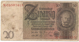 Allemagne/Billet De Banque Ancien/Allemagne/Reichsbanknote/Zwanzig Mark/20 Mark/Berlin/22 Januar 1929      BILL259 - 20 Mark