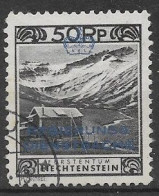 LIECHTENSTEIN 1932  SERVIZIO FRANCOBOLLI SOPRASTAMPATI UNIF. 6B  USATO VF (DENTELLATO 11 E MEZZ0) - Dienstmarken