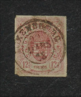 LUXEMBOURG 1859, State Coat Of Arms, Mi #7, Used, CV: €205 - 1859-1880 Stemmi