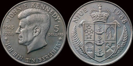 Niue 5 Dollar 1988-JF Kennedy Ich Bin Ein Berliner UNC - Niue