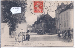 BAR-SUR-SEINE- ENTREE DE LA VILLE- PAR LA ROUTE DE TROYES- BELLE AUTO - Bar-sur-Seine