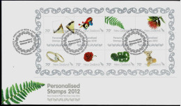 New Zealand 2012 Personalised Stamps Sheetlet FDC - FDC