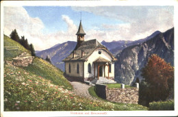 10547683 Braunwald GL Braunwald Kirche Ungelaufen Ca. 1930 Braunwald - Sonstige & Ohne Zuordnung