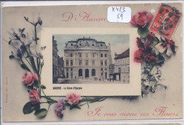 AUXERRE- D AUXERRE JE VOUS ENVOIE CES FLEURS- LA CAISSE D EPARGNE - Auxerre