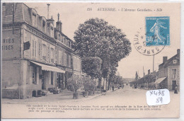 AUXERRE- L AVENUE GAMBETTA- HOTEL ARMAND - Auxerre