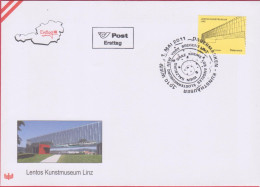 FDC 2011 - Mi 2926 (3) , Freimarke : Kunsthäuser - Lentos Kunstmuseum   Linz , SST 1010 Wien - Briefe U. Dokumente