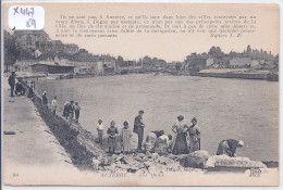 AUXERRE- LES QUAIS- LES BLANCHISSEUSE ET LES PECHEURS - Auxerre