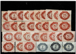 LIECHTENSTEIN ,segnatasse ,21 Pezzi MH+11 Pezzi MNh ,in Genere Qualita Ottima - Portomarken