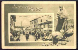 §377 SALUTI DA VALONA , MERCATO - Albanie
