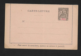 COTE D'IVOIRE 1892 Entier Carte Lettre Type Groupe 25ct Brun NEUF - Lettres & Documents