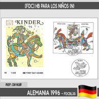 D0163# Alemania 1996 [FDC] HB Para Los Niños (N) - 1991-2000