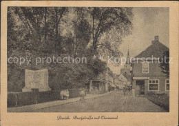 42101958 Aurich Ostfriesland Burgstrasse Mit Ehrenmal Aurich - Aurich