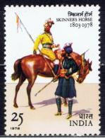 (!) India 1978, Skinners Horse, Cavalry Regiment,  MINT MNH **  (Lot - 22 - 8 Lpp - 021) - Unused Stamps